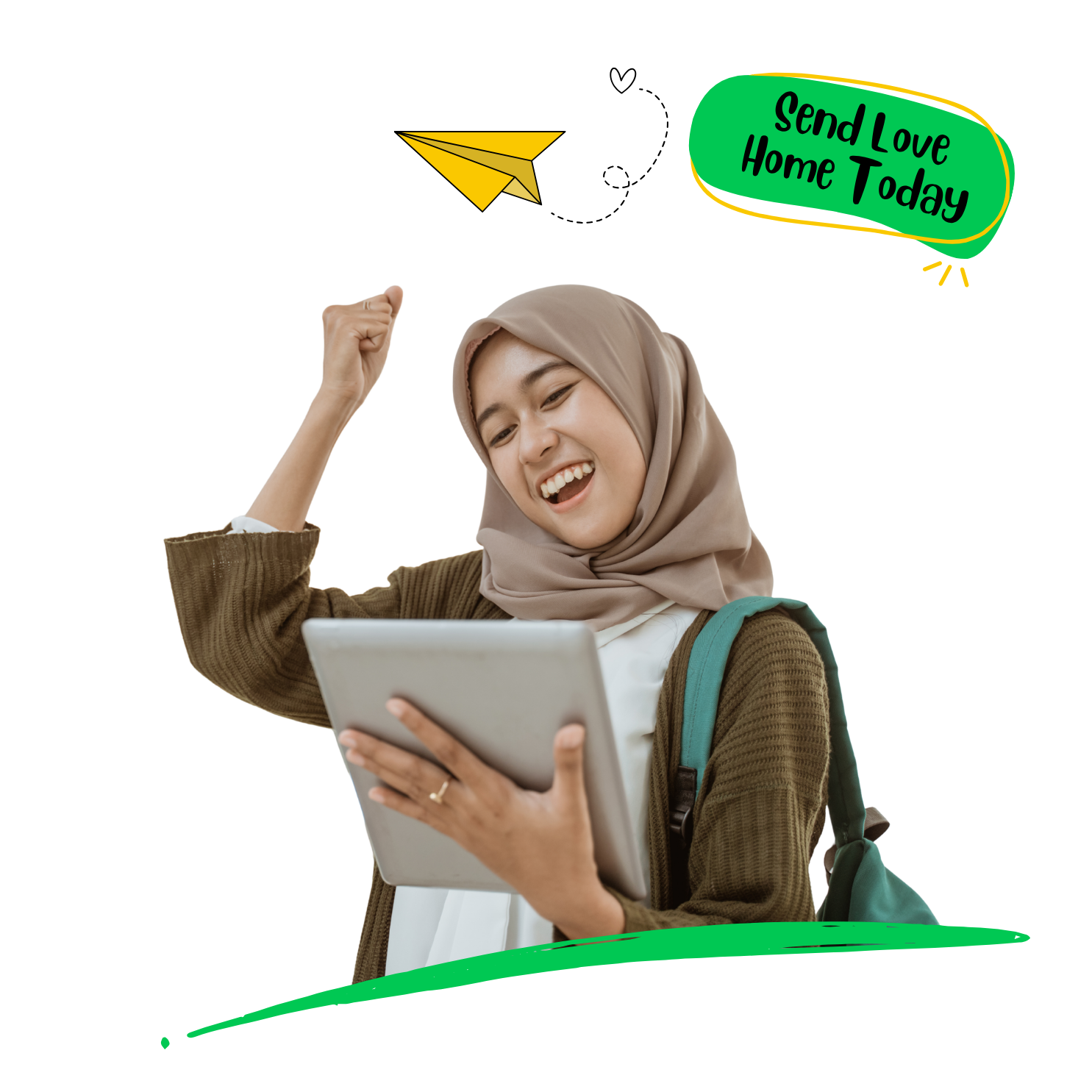 Young woman with a book, representing financial awareness and money exchange in UAE services.